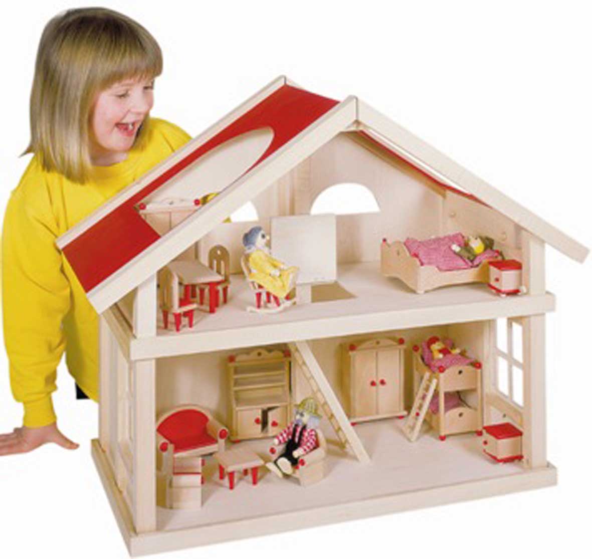 Кукольный домик goki двухэтажный